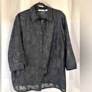 Coldwater Creek Elegant Black Women’s Blouse